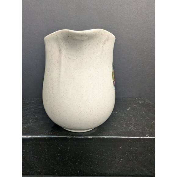 Market Square Plain & Fancy Stoneware 8 Oz Cream Jug Goose Girl w/Basket - Picture 2 of 7